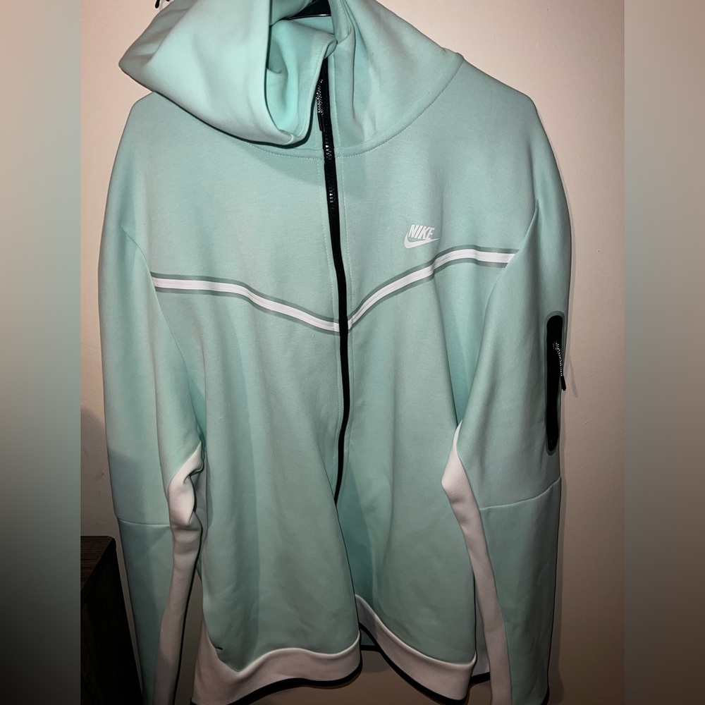 Aqua blue Nike Tech